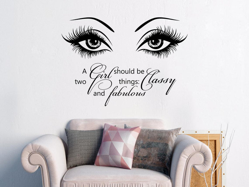 A girl should be wall decal