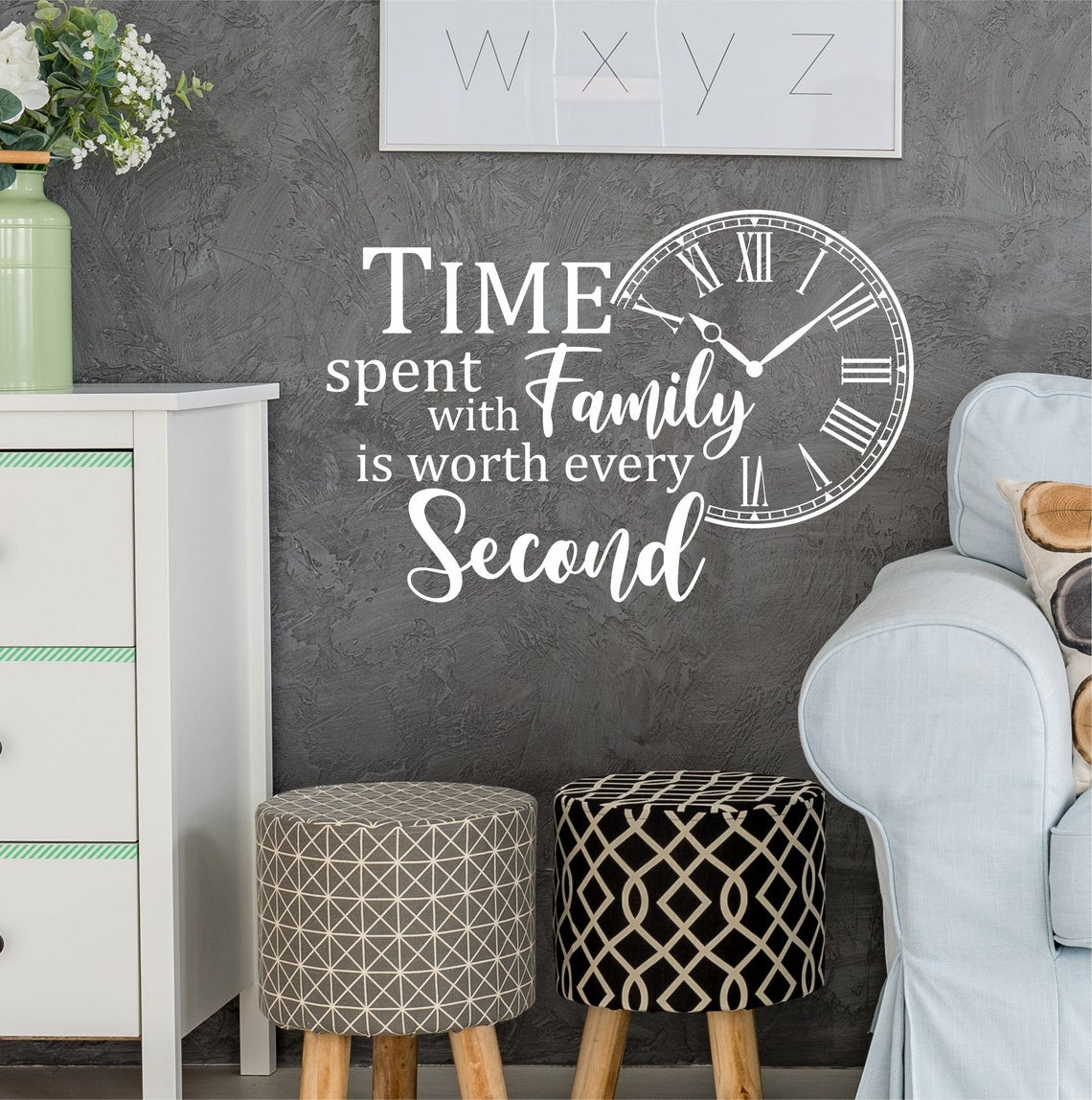 Time Spent With Family Wall Decals & Stickers Quotes – Walldecals.ie