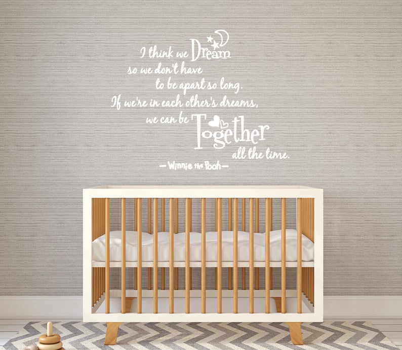 Winnie decal quote