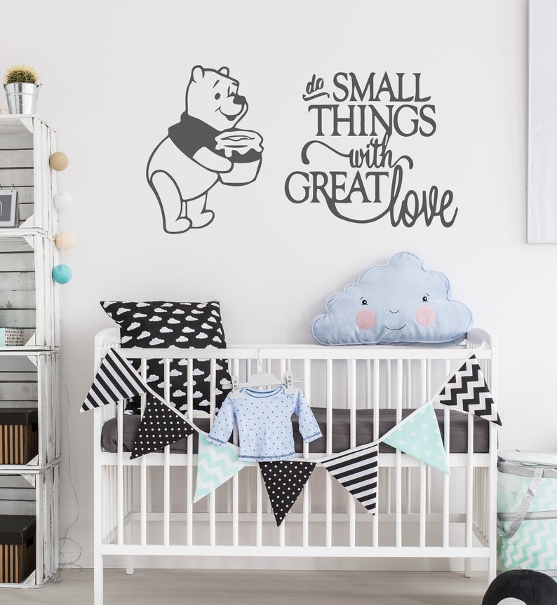 Do small things Winnie wall decal