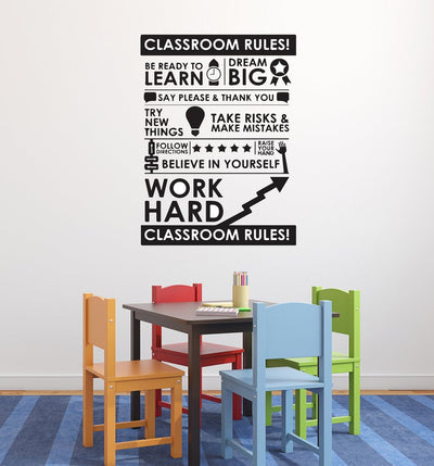 Classroom Rules decal