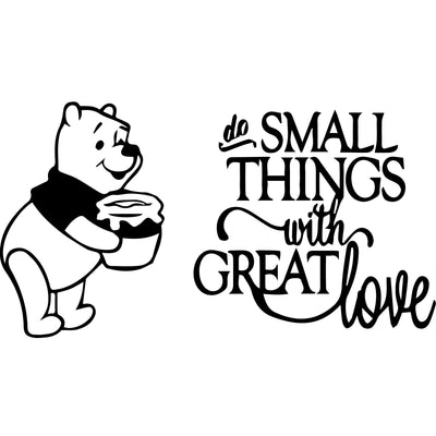 Do small things wall decal