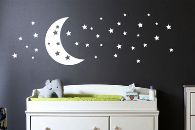 Moon And Stars wall decals