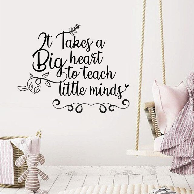It takes a big heart wall decals