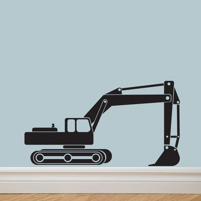 Digger wall decal for boys