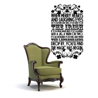 St Patrick's Day Quote Wall Stickers Decals