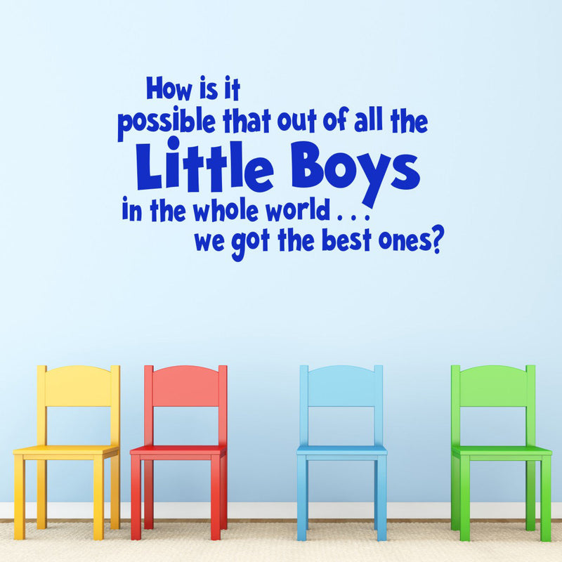 Little Boys quote decals