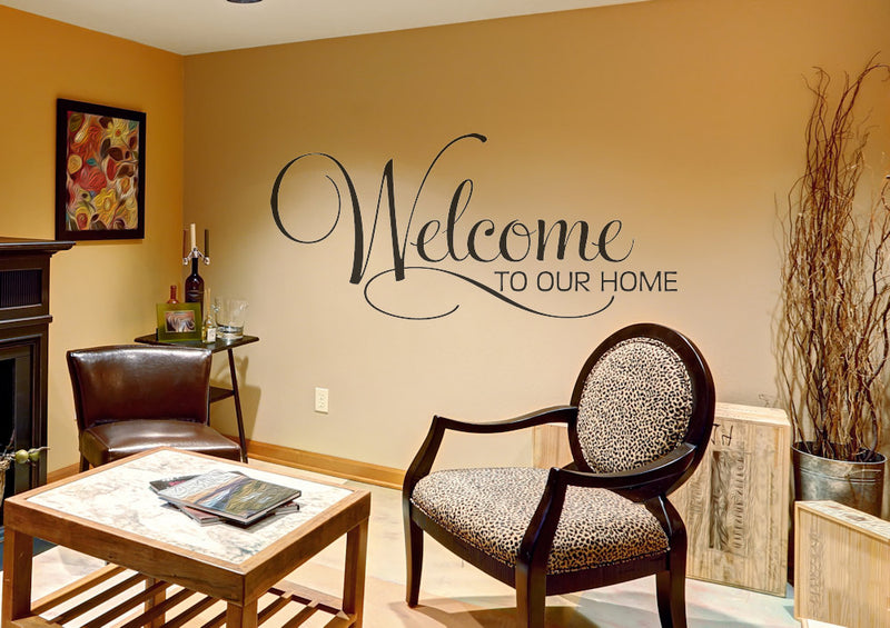 Welcome to our home Wall Decals