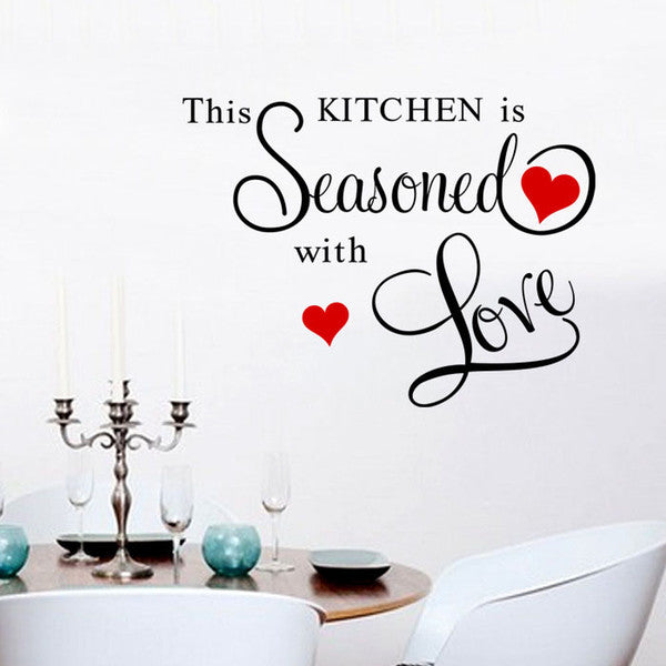 kitchen seasoned with love decals