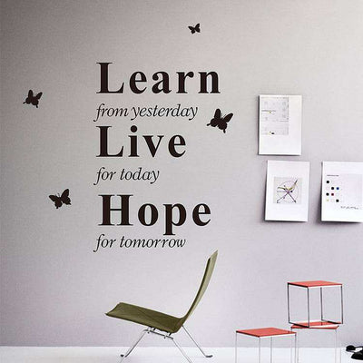 learn live hope wall stickers