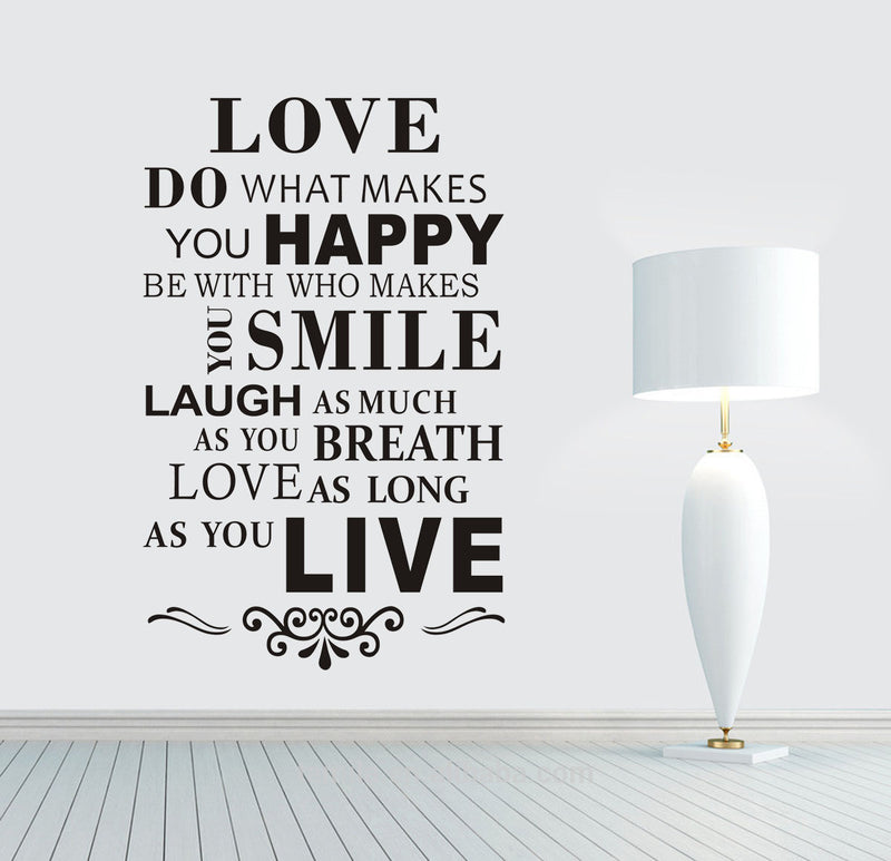 love do what make you happy home decor