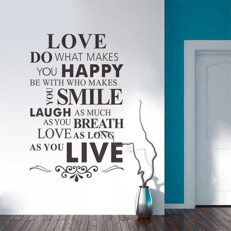 love do what makes you happy wall sticker