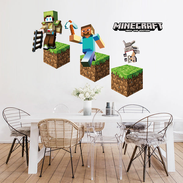 minecraft wall art stickers