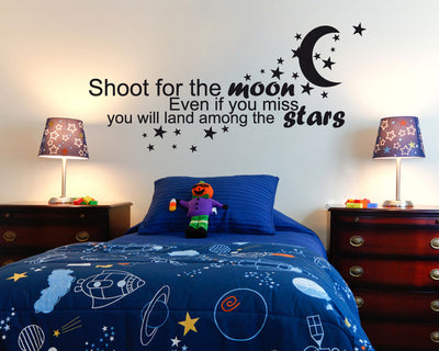 moon and stars wall quotes