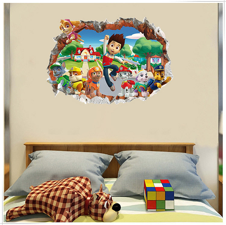 paw patrol decals for walls