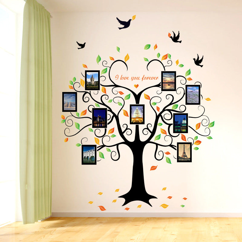 photo frame tree wall decals