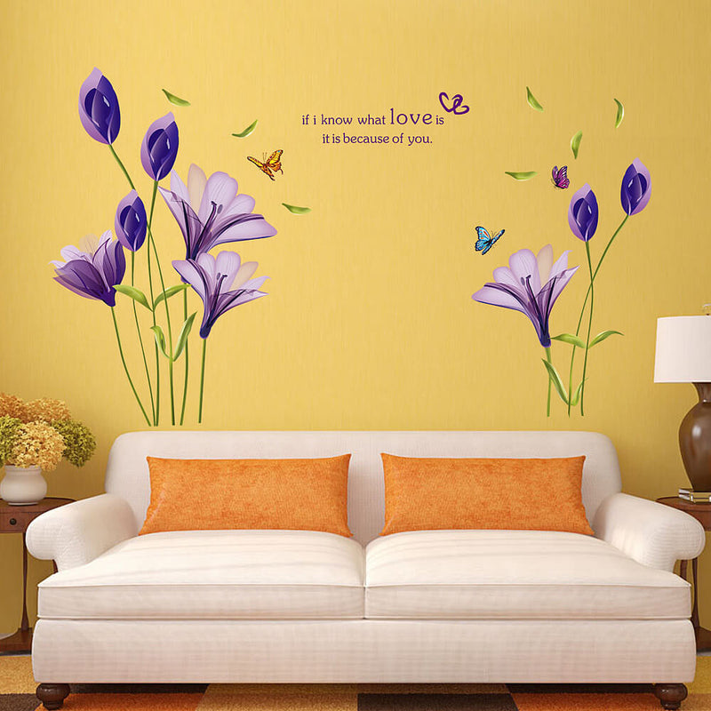 purple wall decals