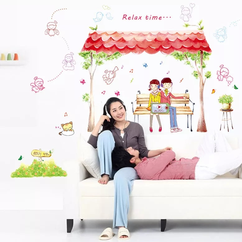 relax time wall sticker