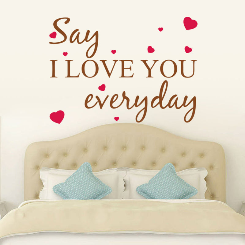 say i love you decal