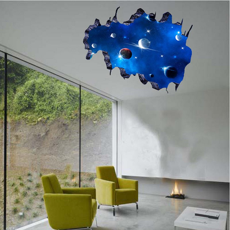 Space wall decals for kids