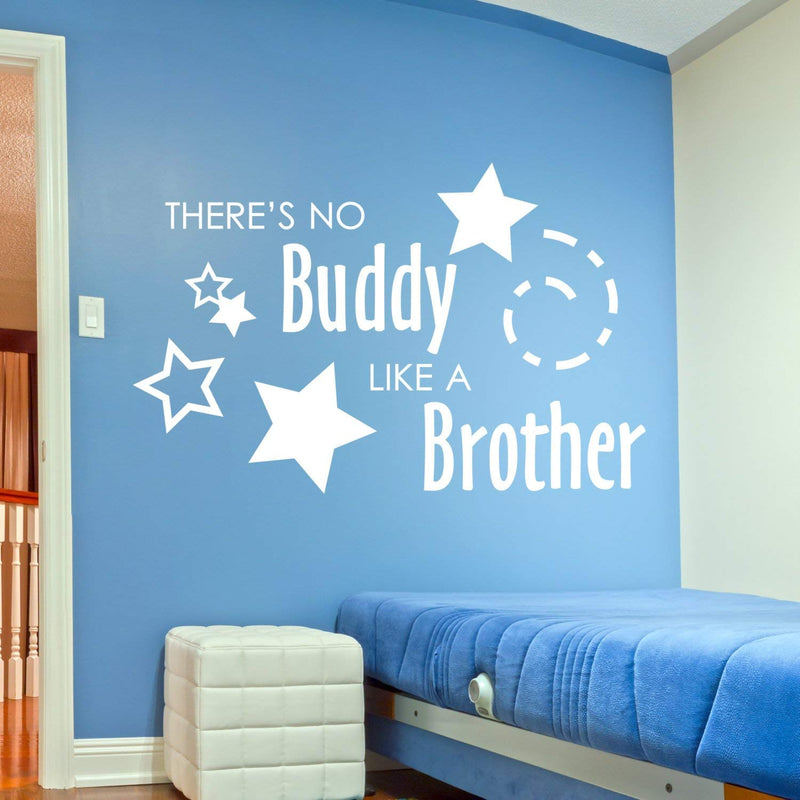 there is no buddy like a brother wall sticker