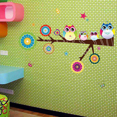 tree owl wall stickers art decals