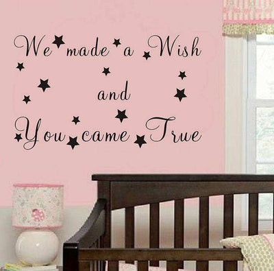 we made wish you came true vinyl wall art decals mural