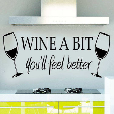 wine quote wall stickers quotes